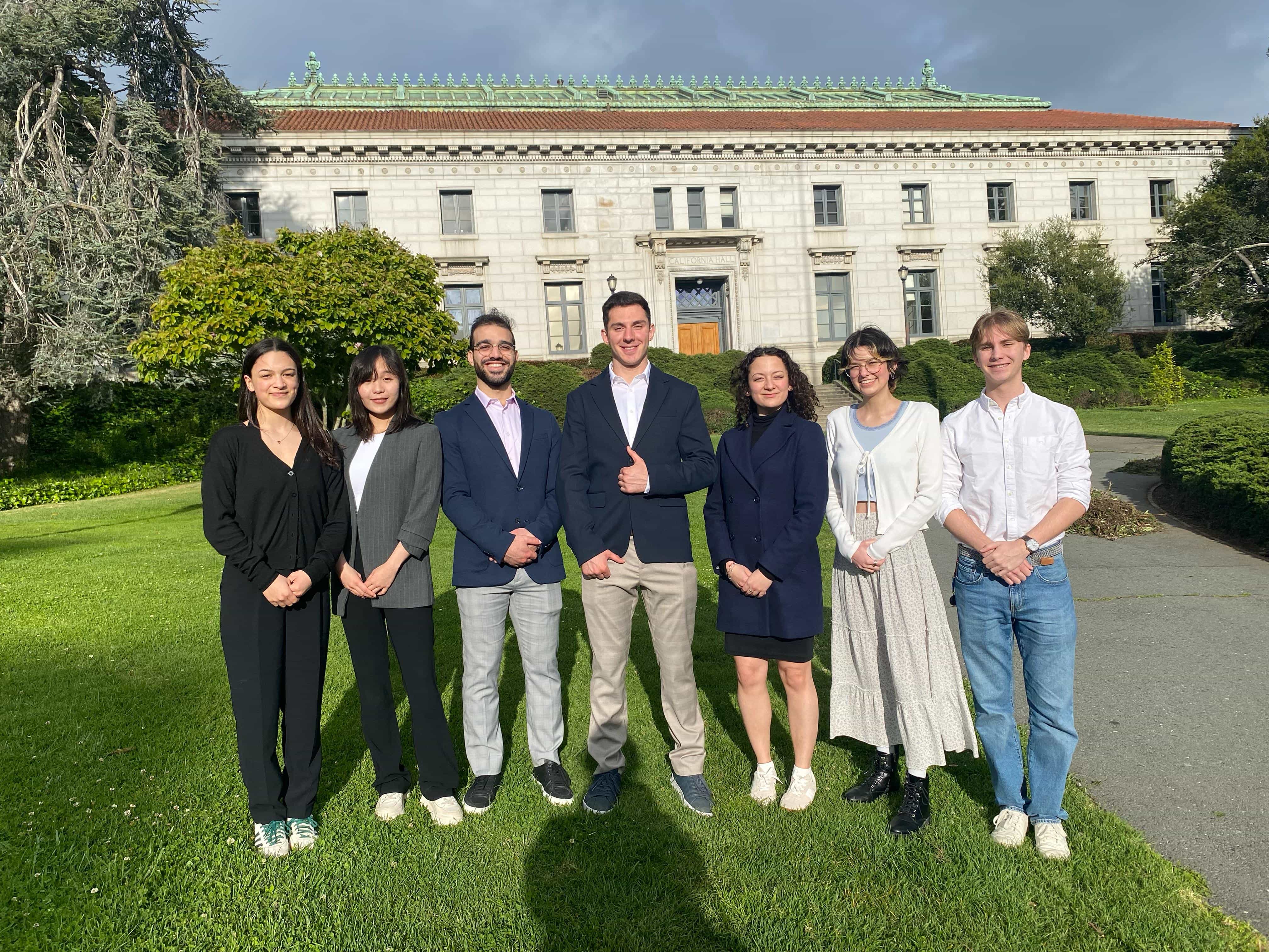 Members working on the competition project