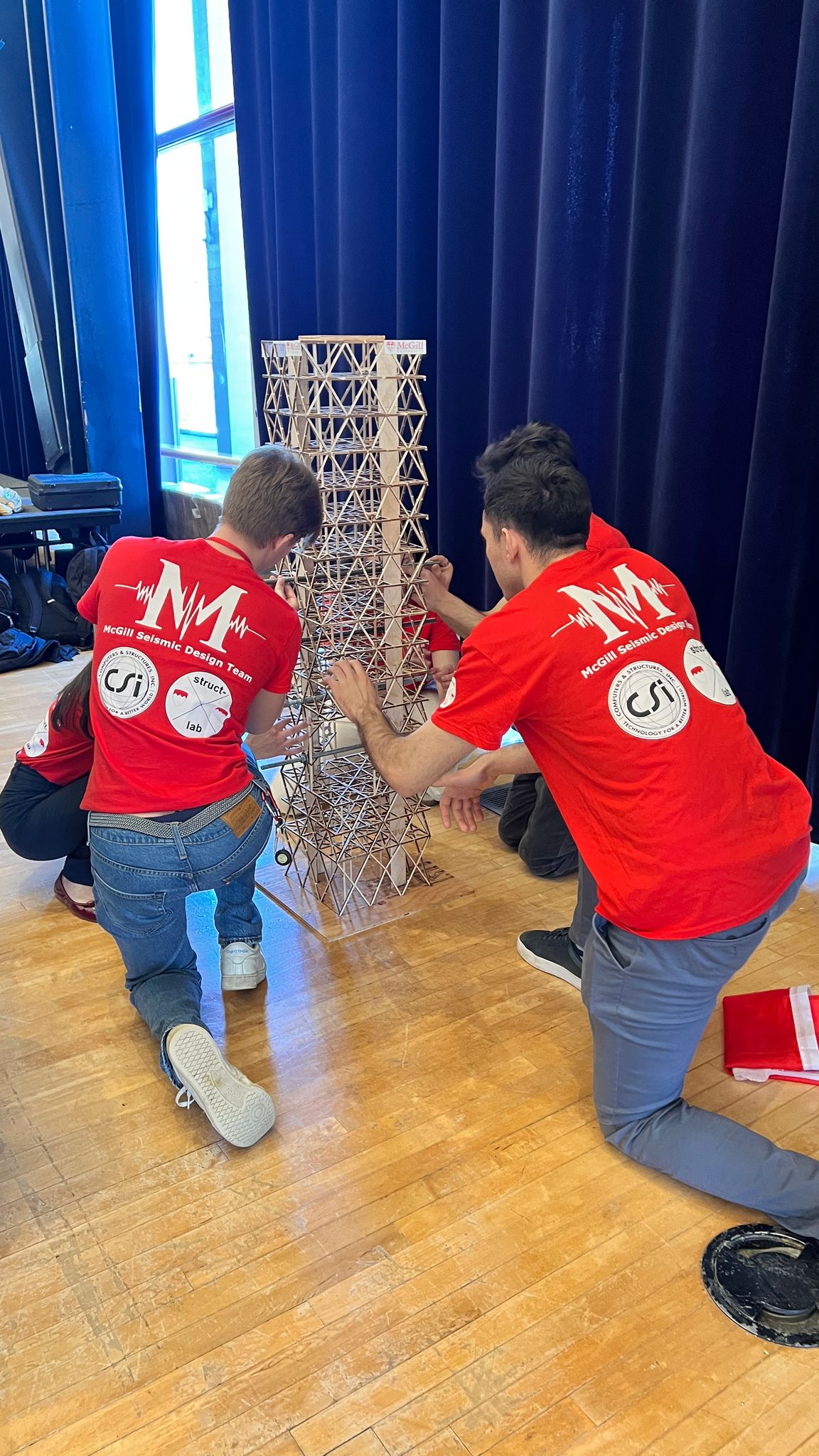 Competition floor with the SDT tower