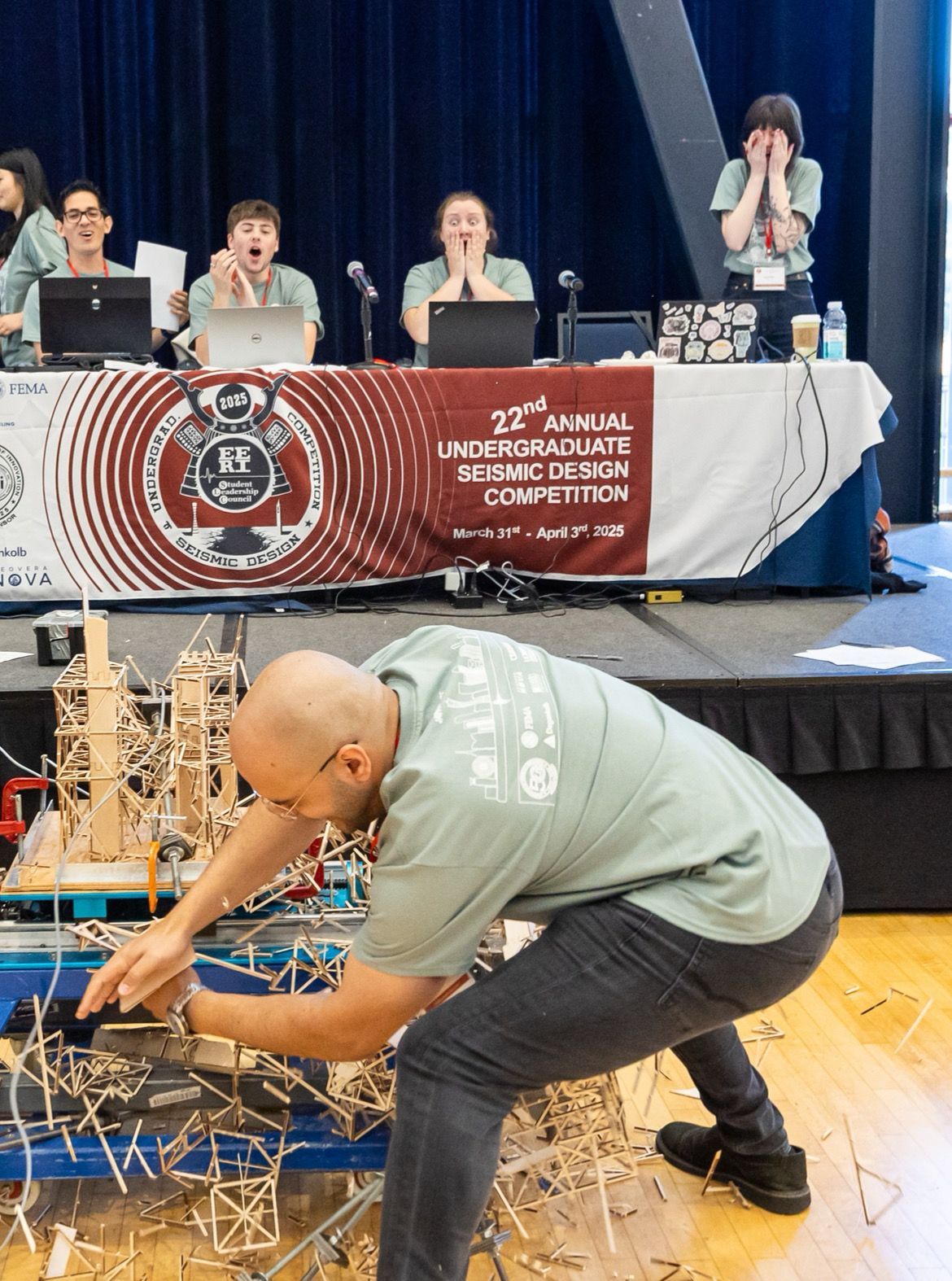 SDT team members at the competition