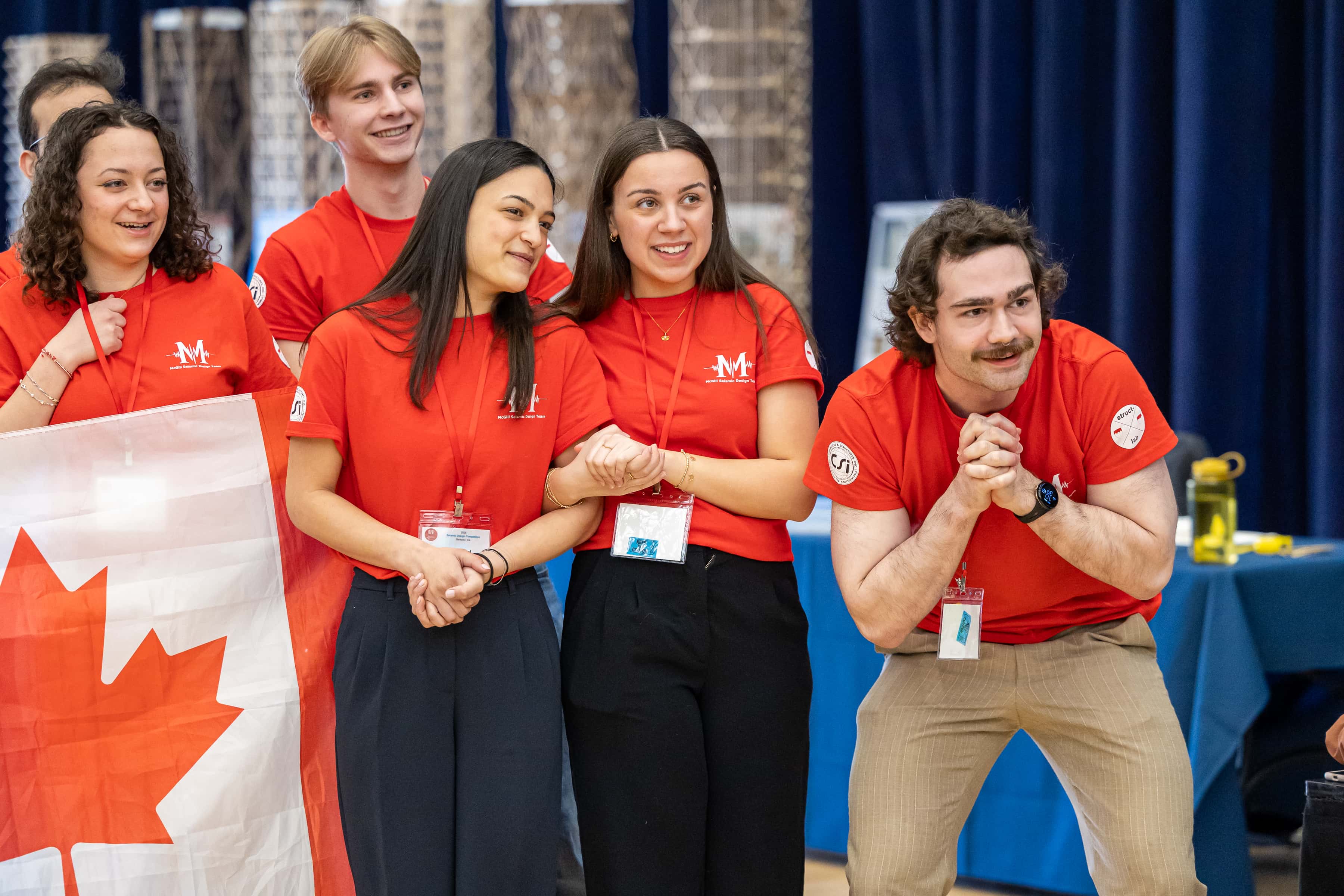 SDT tower on the shake table stage